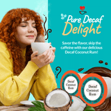 decaf coconut rum flavored coffee