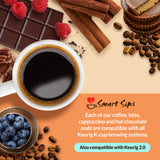 decaf variety pack smart sips coffee keurig k-cup