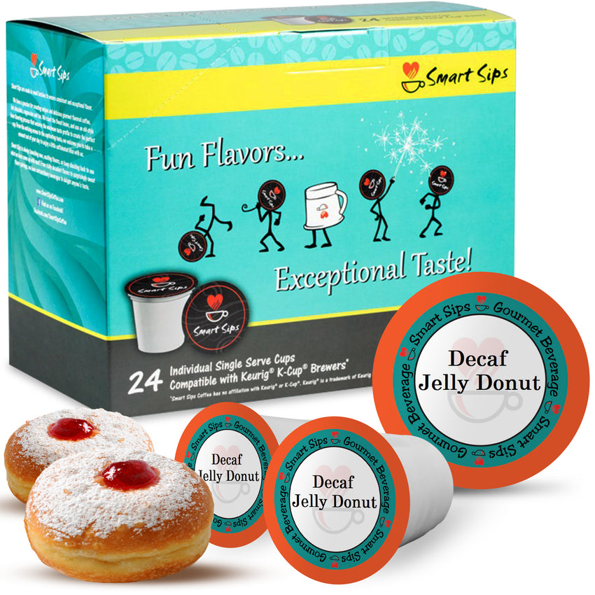 decaf jelly donut coffee pods