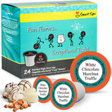 white chocolate hazelnut truffle flavored coffee for keurig k-cup brewers