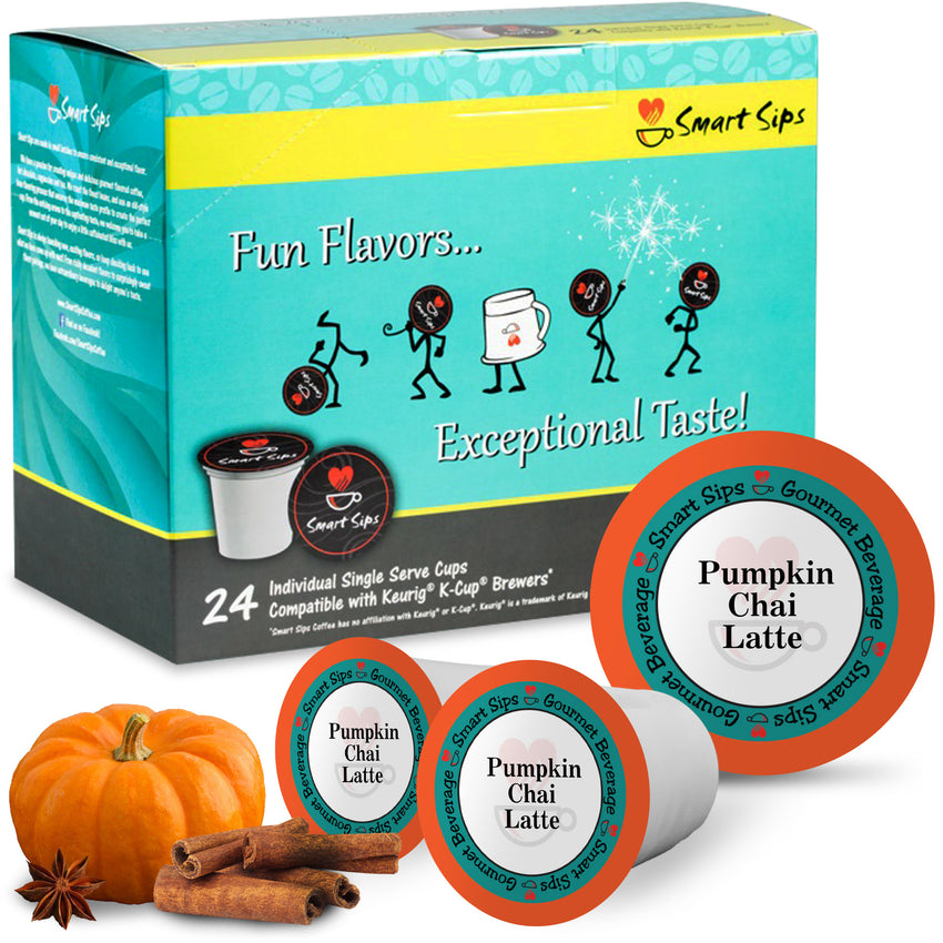 pumpkin chai latte smart sips coffee for keurig k-cup brewers