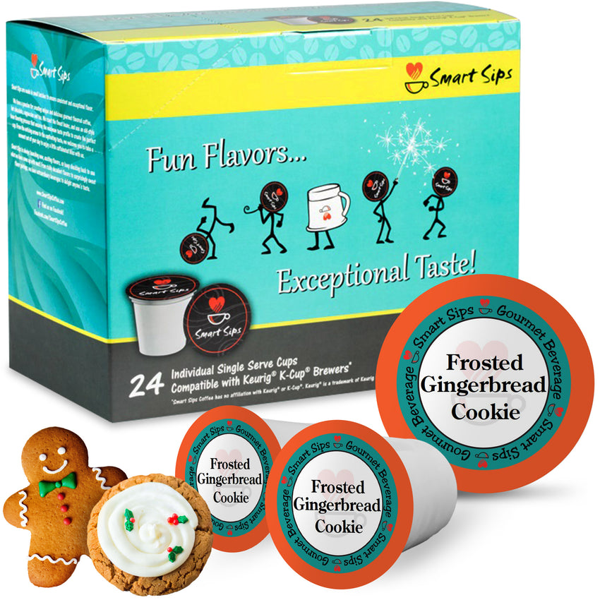 frosted gingerbread cookie flavored coffee keurig k-cup smart sips coffee