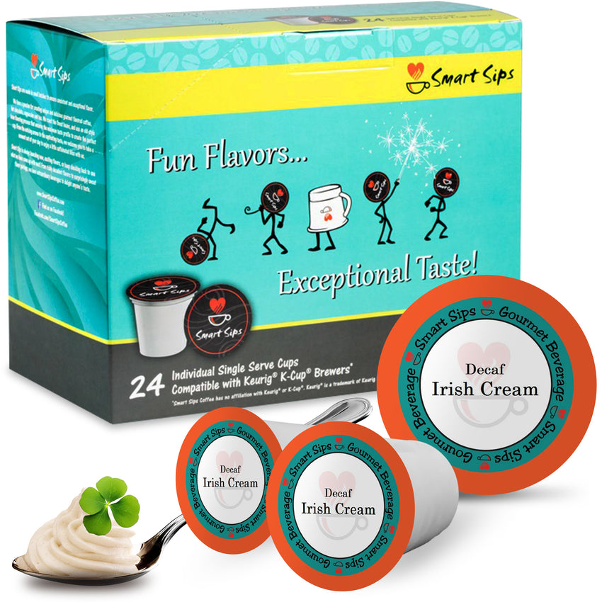 decaf irish cream flavored coffee for keurig k-cup brewers