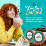 decaf irish cream flavored coffee for keurig k-cup brewers