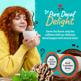 decaf peppermint mocha flavored coffee for keurig k-cup brewers