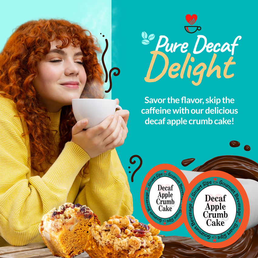 decaf apple crumb cake flavored coffee for keurig k-cup brewers