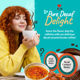 decaf caramel brulee coffee pods