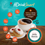 jelly donut coffee smart sips for keurig k-cup brewers