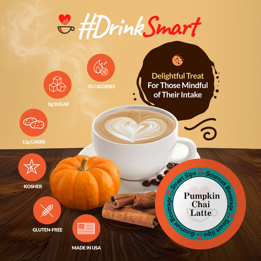 pumpkin chai latte smart sips coffee for keurig k-cup brewers