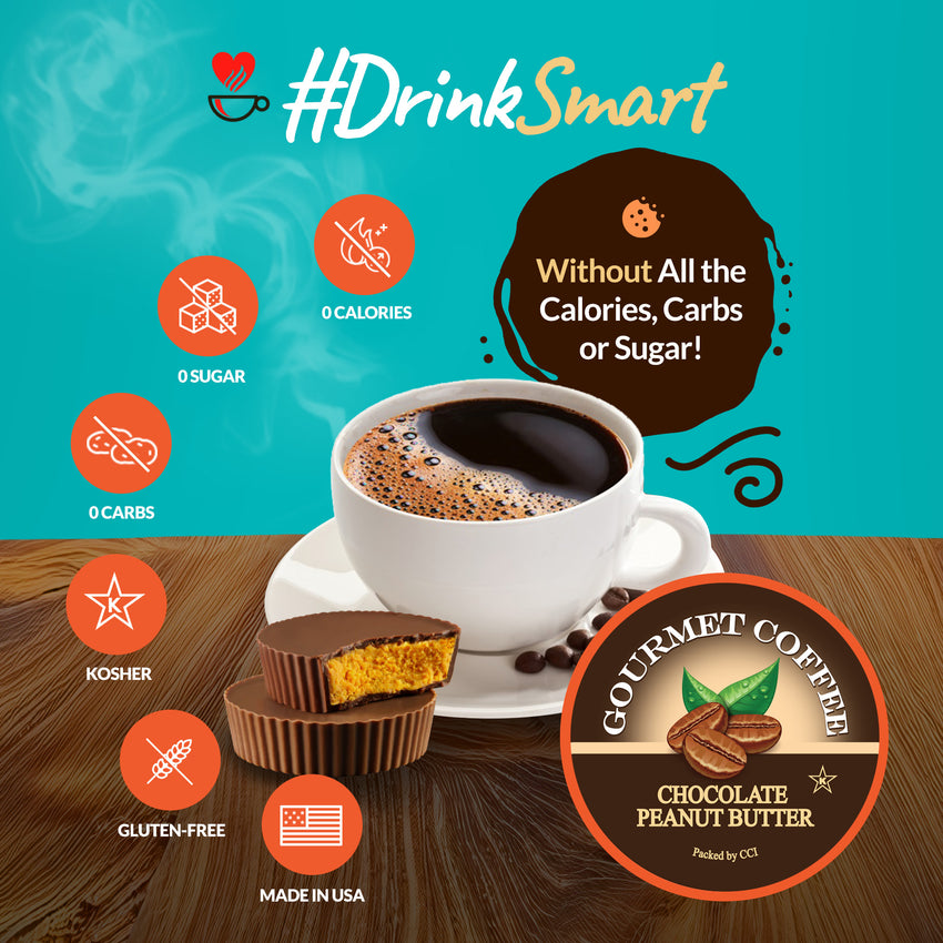 chocolate peanut butter coffee smart sips keurig k-cup