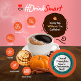 decaf pumpkin spice cinnamon roll flavored coffee for keurig k-cup brewers