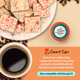 decaf peppermint mocha flavored coffee for keurig k-cup brewers