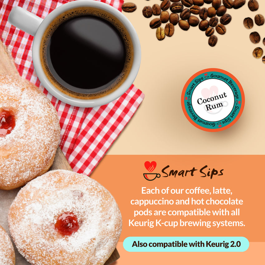 jelly donut coffee smart sips for keurig k-cup brewers