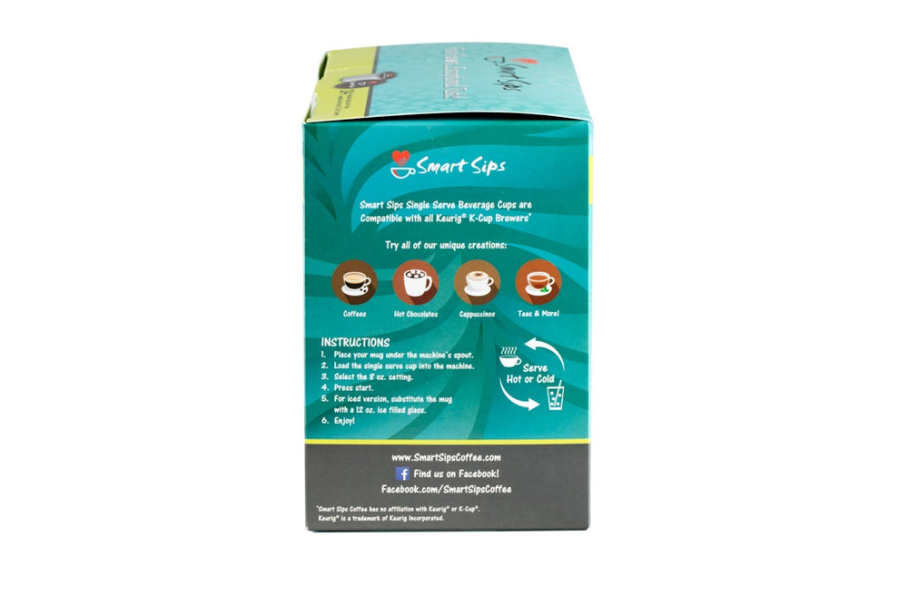 Decaf Irish Cream Decaffeinated Flavored Coffee Pods For Keurig K Cup Smart Sips Coffee 